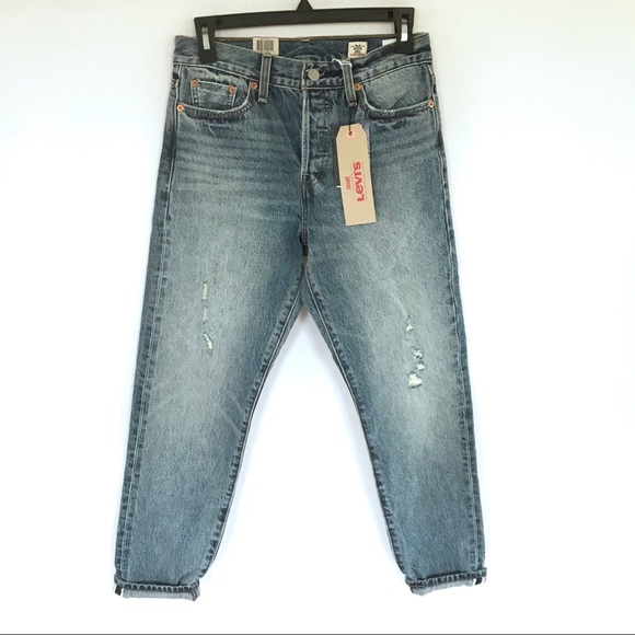 NEW Levi’s Wedgie Selvedge White Oak Cone Jeans - Picture 4 of 8